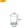 Vaso Transparente para Velas Perfumadas de Vidrio Vaso Vacío Tarro para Velas DIY Portavelas para Hogar Hotel Vidrio de Cera de Soja