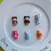 Gato Pato Fresa Oso de Dibujos Animados Brillante diy Pegamento de Crema Accesorios de Resina Cuerda para el Cabello Pinza Caja de Almacenamiento Pegatina para Refrigerador