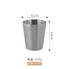 Vaso de agua de acero inoxidable 304 estilo coreano restaurante vaso de té aislado de doble capa vaso de cerveza dorado para barbacoa vaso para leche vaso para bebidas