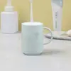 Vaso de Plástico para Enjuague Bucal de Pareja, Vaso Sencillo para Lavarse la Cara en Casa, Vaso para Cepillo de Dientes Grueso de Dibujos Animados Lindo con Asa