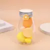Esponja de Maquillaje que No Absorbe Polvo, Adecuada para Uso Seco y Húmedo, Diseño de Margarita Mini, Botella Flotante, Tarro, Caja de Almacenamiento, Borla