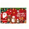 Fondo Transfronterizo Decoraciones Navideñas Banderas para Ventana Tela Colgante de Año Nuevo Tapiz Banderín de Decoración Exterior Personalización