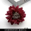 Flores Artificiais Vermelhas Atacado Suprimentos Festivos DIY Adereços Materiais Decorativos Adorno de Cabeça Grampo de Cabelo Arranjo de Flores Pequenos Enfeites