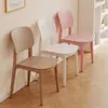 Silla de plástico, diseño simple, con respaldo, adecuada para uso doméstico, silla de comedor estilo nórdico, engrosada para mayor durabilidad, silla de plástico económica para adultos, también adecuada para usar en grandes restaurantes