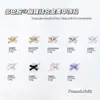 Acessórios de Liga Doce Borboleta para Arte de Unhas Estilo Creme Japonês Prata Tridimensional Requintado Gravata Borboleta Materiais Acessórios para Arte de Unhas