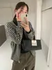 Suéter/prenda de abrigo de lana con capucha, cremallera, estilo coreano, simple, a rayas, para otoño/invierno, corte holgado, adelgazante, manga larga