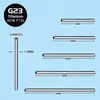 F136 Aleación de Titanio Doble Extremo Rosca Interna Barra Recta Stud para Lengua Stud para Oreja G23 Titanio Joyería para Piercings Accesorios Directo del Fabricante