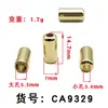Atacado Em Estoque 7mm Ouro Imitação Metal Formato de Relógio Extremidades Antiderrapantes para Cordões de Moletons, Roupas Esportivas, Calçados, Chapéus, Travas de Cordão Elástico