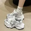 Zapatos Chunky para Mujer 2026 Nuevo Modelo Popular Otoño e Invierno Zapatos de Algodón de Doble Capa con Forro de Felpa Zapatillas Casuales Versátiles de Suela Gruesa que Aumentan la Altura