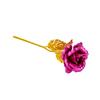 Rosa de oro de 24k flores desnudas regalo de Tanabata Día de San Valentín DIY caja de regalo de rosa de hoja de oro con flores suministro de comercio exterior