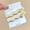 Pasador de Ácido Acético Simple con Onda Vintage Estilo Coreano para Mujer 2025 Nuevo Clip para Flequillo Lateral Peinado Roto Pin Pequeño Accesorios para el Cabello