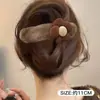 Presilha de cabelo de crocodilo com laço fofo para mulheres, presilha de garra de cabelo super estilosa 2026, acessório de cabelo