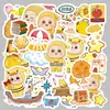 Pegatinas de Estrellas de Dibujos Animados para Niños, Decorativas para Vasos de Agua, Fundas de Teléfono Móvil, Pegatinas Selladoras Impermeables, Lindas Pegatinas de Graffiti para Niñas