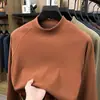 Nueva sudadera de cuello redondo de terciopelo alemán cepillado de doble cara para hombre de otoño e invierno, moderna, casual, versátil camisa básica para hombre