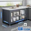 Gran venta del 6.18: encuentra grandes ofertas en gabinetes de cocina de frente abierto con almacenamiento multicapa, un horno de microondas y un aparador