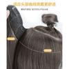 Peça de Peruca para Mulheres com Cabelo Longo, Peça Única em V Micro-Cacheada com Fivela Interna Cabelo Artificial, Extensões de Cabelo Fluffy Invisíveis e Sem Marcas para Aumentar o Volume do Cabelo