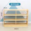 Gabinete de Almacenamiento de Juguetes de Madera Maciza para Niños, Gabinete de Almacenamiento para Jardín de Infantes, Estante de Almacenamiento para Educación Montessori, Gabinete de Almacenamiento y Organización, Gabinete de Esquina