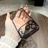 Funda para iPhone 17 Air con Brillo Estrellado, Apple 16 Pro Max Película Electrochapada para Lente Funda Protectora Dura