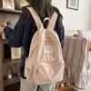 Mochila de Estilo Coreano Estilo Perezoso para Estudiantes Universitarias Ligera Moderna Simple Mochila de Viaje para Estudiantes de Preparatoria Mochila Deportiva