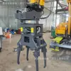Compactador para Escavadeira, Martelo Compactador Hidráulico, Operação de Compactação Ferroviária, Vibração de Alta Frequência, Equipamento de Construção Ferroviária