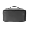 Bolsa de maquillaje PU con estampado de lichi disponible en stock transfronterizo, bolso de mano portátil multifuncional, neceser impermeable, bolsa de viaje de gran capacidad