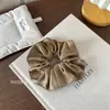 Estilo Coreano Alto Grado Sentido Corteza Intestino Grueso Anillo para el Cabello Elegante Plisado Francés Retro Simple Cola de Caballo Bola Cuerda para el Cabello Accesorios para el Cabello