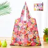 Bolsa de compras plegable de gran capacidad, bolso de mano portátil para supermercado, impresión de logotipo, bolsa de almacenamiento 190T, directo de fábrica