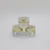 Pote de Acrílico 5g para Creme em Estoque, Frasco para Creme Facial, Frasco Dispensador Cosmético, Pote para Pomada de Embalagem de Teste, Pote Cor Dourada