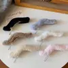 Celebridade da Internet Outono e Inverno Pelúcia Grande Presilha Bico de Pato Presilha de Cabelo Preguiçosa Feminina Vento Preguiçoso Presilha para Cabelos Quebrados da Nuca Presilha de Disco para Cabelo