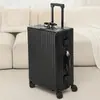 Maleta de aleación de aluminio-magnesio para hombre, maleta de trolley metálica de gran capacidad de 28 pulgadas para viaje facturado, equipaje de mano de 20 pulgadas para mujer