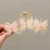 Presilha de Cabelo Cor de Gel Coração Dopamina de Tamanho Médio para Mulheres, Nova Estilo 2026 Presilha para Coque na Parte de Trás da Cabeça, Acessório de Cabelo Tipo Pinça Tubarão