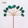 Árbol de la Fortuna de Cristal Natural al por Mayor, Producto Semi-Terminado, Árbol de Cristal Tejido a Mano con Alambre de Cobre, Material DIY con Agujeros