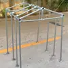 Conector para Estrutura de Solário, Estrutura de Galpão Auto-montável, Galinheiro e Canil Combinados, Conector de Tubo Galvanizado