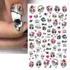 Cross-border Hot Nail Art Stickers ins Halloween Ghost Skull Cartoon Nail Stickers Nail Art Stickers Atacado Nail