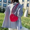 Bolsa Pequena Coração de Pêssego Fofa Feminina 2024 Nova Moda Tendência Bolsa Transversal Estilo Ocidental Simples Popular Bolsa Feminina Bolsa de Ombro