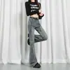 26 novas calças jeans de design cruzado estilo retro americano com cintura alta, efeito emagrecedor e barra desfiada, disponíveis para dropshipping
