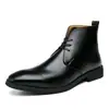 Zapatos de hombre transfronterizos, colección otoño/invierno, botines de talla grande para hombre, botines retro estilo británico Martin, botas de cuero de caña alta para negocios casual para exportación