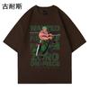 Comércio exterior transfronteiriço eBay americano manga curta T-shirt verão lavado algodão maré marca solta retro meia manga jaqueta atacado