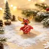 Zibo Reno de Papá Noel Glaseado Caja de Regalo de Muñeco de Nieve de Vidrio Casa Accesorios Navideños Adornos Decorativos