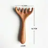 Pente popular de seis dentes do TikTok, massageador de cabeça de cinco dentes, ferramenta de cuidados com a saúde de sândalo meridiano, ferramenta mágica natural, atacado