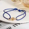 Pulseira Trançada Artesanal para Casal Mais Vendida Atravessando Fronteiras com Estilo Fresco e Elegante, Fivela de Ferradura em Liga Metálica, Pulseira Ajustável
