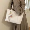 Bolsa Tote Casual Elegante e Fashion com Grande Capacidade Novo Modelo 2026 de Ombro Único Estilo Coreano Simples para Mulheres
