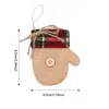 Decoración navideña colgantes pequeños, adornos navideños transfronterizos, adornos colgantes de pentagrama mini, arreglos para ambiente festivo