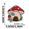 Pegatinas de Tela Bordadas Serie de Hongos Accesorios para Ropa sin Coser Decoración de Juguetes Pegatinas Bordadas DIY Seleccionado Punto al por Mayor