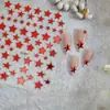 Nuevas Pegatinas para Uñas de Arena Líquida Roja de Cinco Puntas Coloridas Simples con Brillo Lindas Dulces Pegatinas Decorativas Fábrica