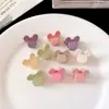 Clip de Pinza Pequeña de Garra Mini Flor de Dibujos Animados de Alto Valor Clip para Mechones Sueltos Flequillo Lateral Clip para el Cabello de Corazón de Conejo Accesorios para el Cabello para Mujer Tocado