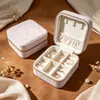 Caja de joyería portátil directa de fábrica con espejo, caja de joyería de lujo de alta gama, caja de almacenamiento de pulsera de cristal, collar, pendientes al por mayor