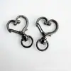 En Stock Negro Pistola Hebilla Pequeña en Forma de C Clip Accesorios para Joyería DIY Llavero de Aleación de Zinc Estrella Hebilla de Estrella