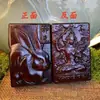 Encendedor de Juguete de Relieve de Doble Cara de Palo de Rosa Queroseno Antiguo Retro Viento Creativo para Hombre