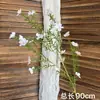 Flores de Casamento Brancas Simulação Flores de Casamento Arranjo de Cena Flores Artificiais Paisagismo Flores de Fileira no Chão Decoração Suave Arte Floral Arranjo de Flores Rosas